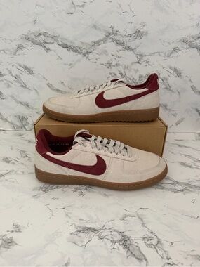 Nike Field General Suede Light Bone Burgundy Shoes Casual IF1743 Women's Size 10